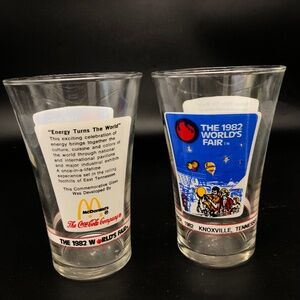Vintage 1982 World’s Fair Commemorative Glass McDonald’s Coca-Cola Knoxville TN